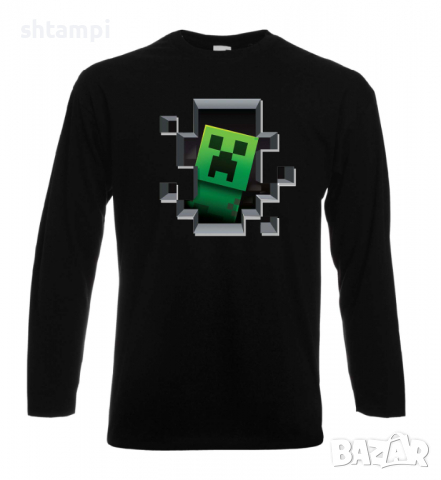 Мъжка тениска Creeper Face 4,Minecraft,Игра,Забавление,подарък,Изненада,Рожден Ден., снимка 9 - Тениски - 36492807