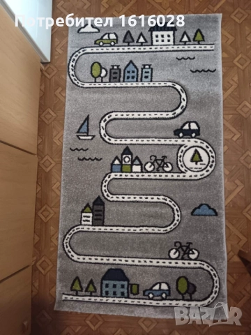Детски образователен килим с улици,коли,къщи и фигури на Paco Home., снимка 5 - Други - 51897652