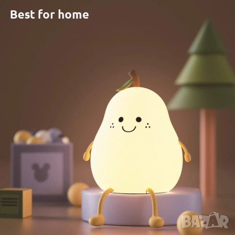 HAPPYBAG Сладка силиконова нощна лампа за деца