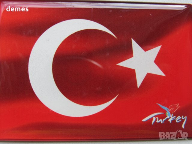 Автентичен магнит от Турция-флаг, снимка 1 - Колекции - 35779249