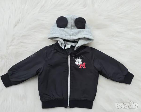 Детско яке Мики Маус H&M пролет/есен размер 6-9 месеца / 74см, снимка 9 - Бебешки якета и елеци - 49627185