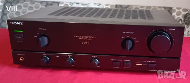 Усилвател SONY F 190, снимка 4 - Ресийвъри, усилватели, смесителни пултове - 40969612