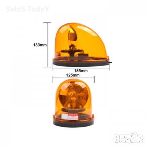 СИГНАЛНА ЛАМПА С МАГНИТ, 12V, МАЯК, 18,5/ 12,5/ 13,3 см, снимка 4 - Аксесоари и консумативи - 34190924