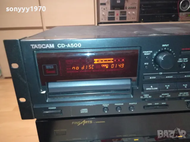 FINE ARTS AMPLI & TASCAM CD DECK-SWISS 1502251943, снимка 5 - Ресийвъри, усилватели, смесителни пултове - 49144065