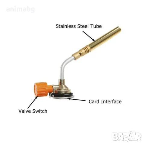ANIMABG Заваръчна газова горелка, Бутанова горелка, снимка 6 - Друга електроника - 48807773