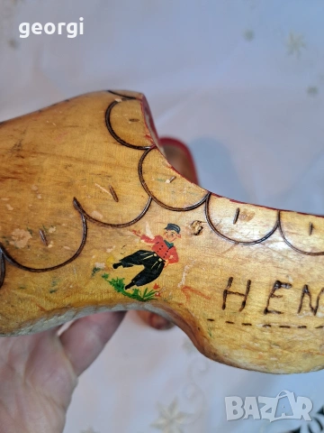 винтидж холандски дървени обувки сабо 32/2, снимка 7 - Антикварни и старинни предмети - 53081878