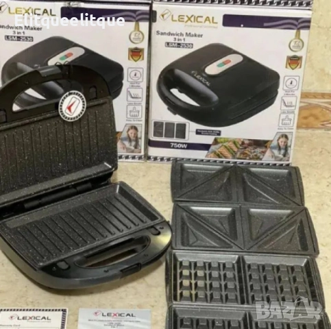 Грил - тостер, LEXICAL, 3В1