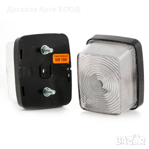 1бр. БЯЛ правоъгълен габарит с крушка, Полша, снимка 2 - Аксесоари и консумативи - 48958518