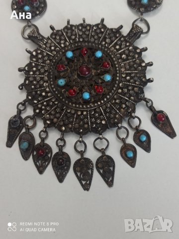 Сребърен възрожденски накит с филигран , снимка 2 - Антикварни и старинни предмети - 41474987