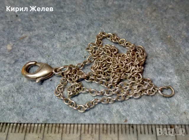 ФИНА ПОСРЕБРЕНА МЕДНА ВЕРИЖКА КОЛИЕ СИНДЖИРЧЕ ЛАНЧЕ 45659, снимка 4 - Колиета, медальони, синджири - 48986940