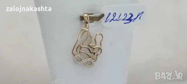 Нова Златна висулка-1,10гр/14кр, снимка 2 - Колиета, медальони, синджири - 47889084