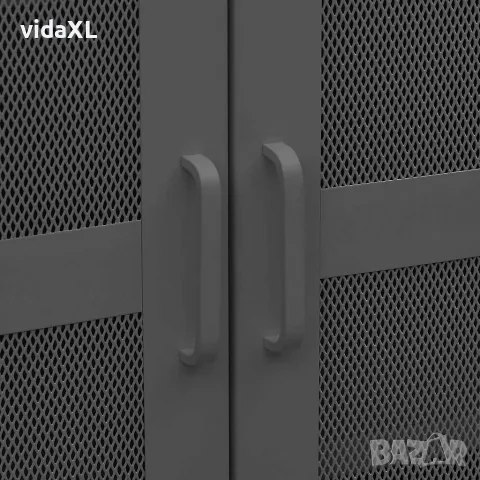 vidaXL Индустриален скрин за съхранение, антрацит, 70x40x115 cм, метал, снимка 7 - Скринове - 56147170