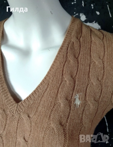 POLO Ralph Lauren вълна и кашмир пуловер M, снимка 2 - Блузи с дълъг ръкав и пуловери - 52777424