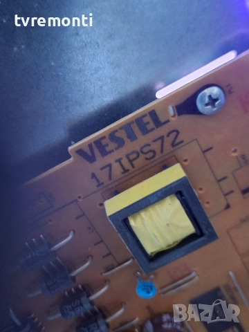 POWER BOARD ,17IPS72,за 49-инчов телевизор JVC Модел LT-49VU73K, с дисплей VES490QNDS-2D-U11, снимка 2 - Части и Платки - 52534749