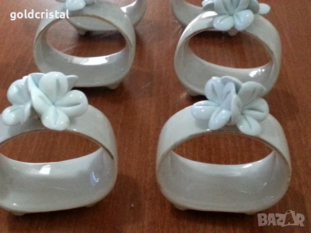 Порцеланови пръстени халки ринг за салфетки , снимка 8 - Антикварни и старинни предмети - 41103343