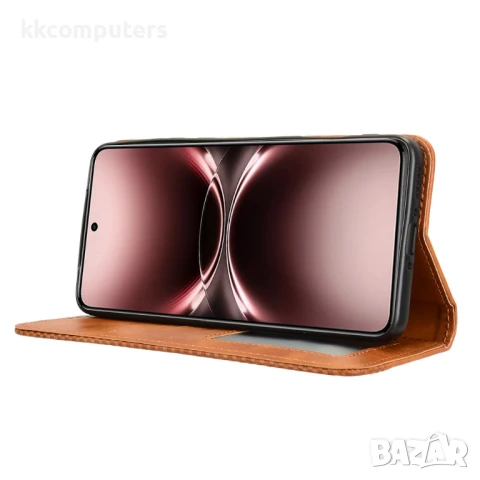 vivo X200 Ultra 5G Кожен Калъф с Поставка и Скрийн Протектор – Черен, Тъмносин, Кафяв, Червен, снимка 8 - Калъфи, кейсове - 50819045