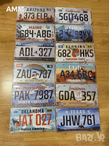 Американски регистрационни  номера  - РЕПЛИКА., снимка 4 - Картини - 38975042