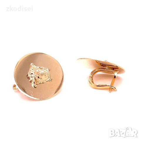 Златни обеци Versache 6,22гр. 14кр. проба:585 модел:34585-1, снимка 3 - Обеци - 52526166