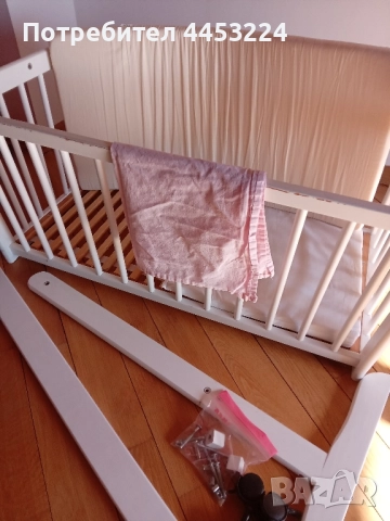 Бебешко легло- люлка и музикални въртележки, снимка 6 - Бебешки легла и матраци - 51493626