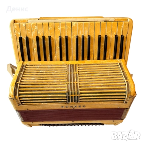 HOHNER акордеон – винтидж 80 баса + оригинален куфар, снимка 2 - Акордеони - 53062583
