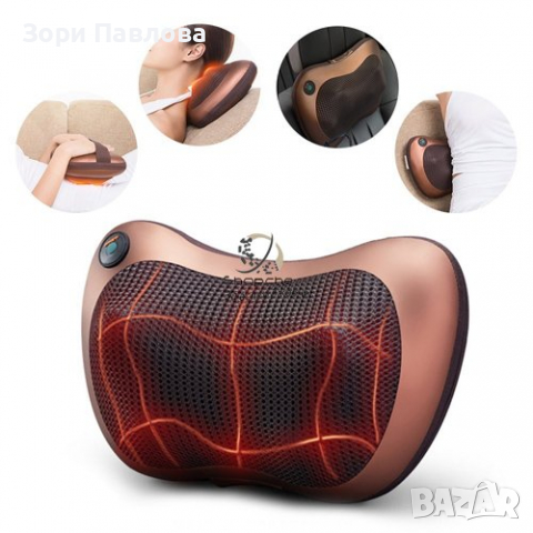 МАСАЖИРАЩА ВЪЗГЛАВНИЦА ШИАЦУ МАГНИТНА MASSAGE PILLOW, снимка 3 - Масажори - 36175687