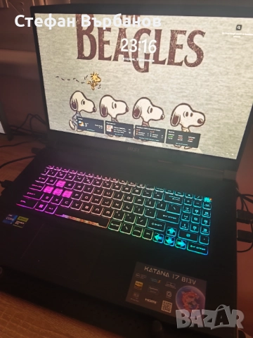 MSI Katana 17 i7-13620H RTX 4060 144Hz ГАРАНЦИЯ до 2026, снимка 4 - Лаптопи за игри - 52752836