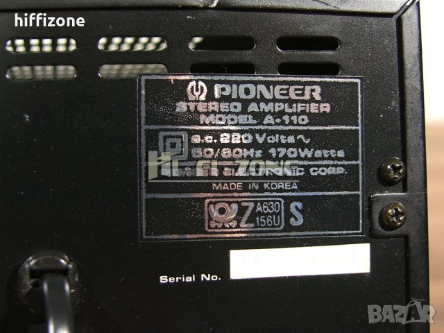 УСИЛВАТЕЛ  Pioneer a-110 , снимка 9 - Ресийвъри, усилватели, смесителни пултове - 40588205