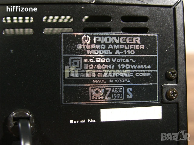 Усилвател   Pioneer a-110 , снимка 9 - Ресийвъри, усилватели, смесителни пултове - 53681380