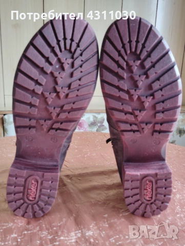 Дамски боти Rieker номер 42 кафяви, снимка 8 - Дамски ботуши - 53427601