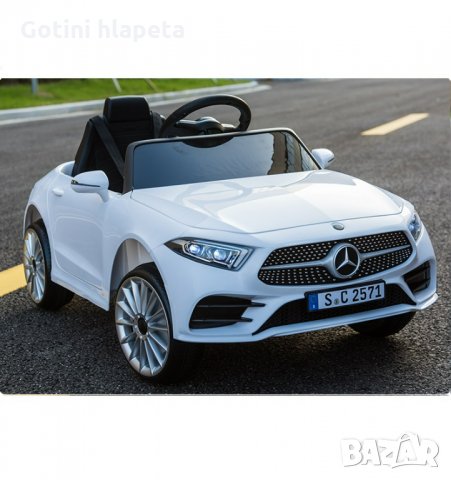 Акумулаторна кола Mercedes Benz CLS350 -12V с меки гуми с Кожена седалка МP3, снимка 5 - Детски велосипеди, триколки и коли - 34850123