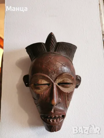 Африканска маска чокве, снимка 3 - Антикварни и старинни предмети - 49255830