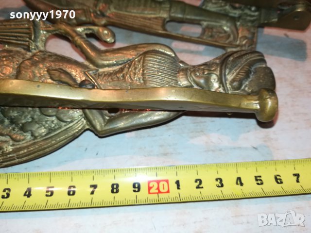 РЕТРО ЗАКАЧАЛКИ МЕД/МЕСИНГ ОТ ГЕРМАНИЯ 3009211936, снимка 12 - Антикварни и старинни предмети - 34308431