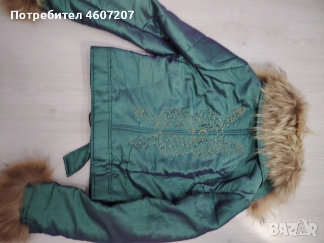 яке с кожена яка, снимка 5 - Якета - 52499723