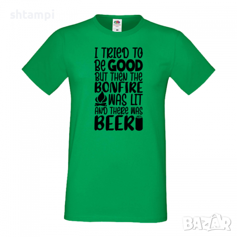 Мъжка тениска I Tried To Be Good But There Was Beer,Бира,Бирфест,Beerfest,Подарък,Изненада,Рожден Де, снимка 5 - Тениски - 36378026