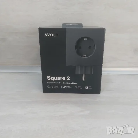 ПРЕМИУМ! Нов Дизайнерски Разклонител Куб Avolt Square 2 (Stockholm Black) с 2 х USB-C PD 30W