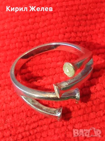 ЕФЕКТЕН СРЕБЪРЕН ФЕШЪН АРТ ПРЪСТЕН СРЕБРО 925 ДИЗАЙНЕРСКИ СТИЛЕН МОДЕЛ 37822, снимка 5 - Пръстени - 40757643