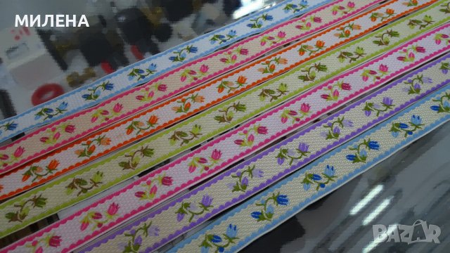 УКРАСИТЕЛНА ТЕКСТИЛНА ЛЕНТА - ЛАЛЕ, снимка 2 - Други - 40201019