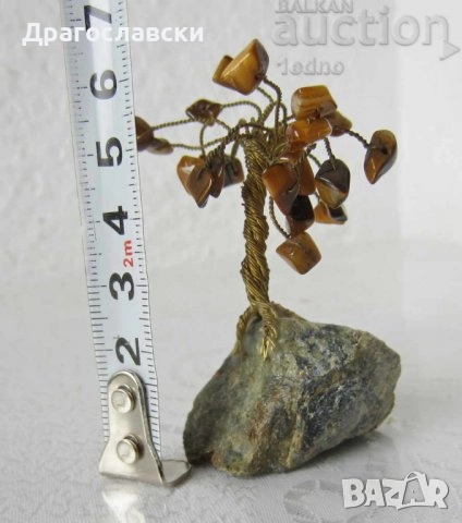 Дърво с нефрит, камък, зелени  камъни, тигрово око, фън шуй, слон, ваза, лингам , снимка 5 - Други ценни предмети - 28881993