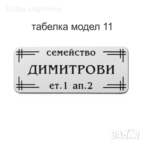 Табелка за пощенска кутия или врата, снимка 11 - Други стоки за дома - 53668387