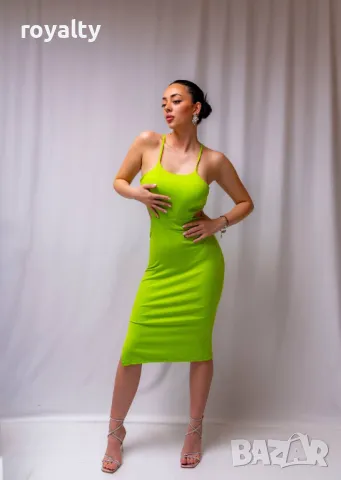 Неонова дамска рокля , снимка 6 - Рокли - 50049037