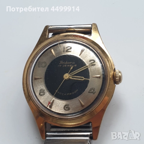 Мъжки часовник Andora 17 jewels, снимка 8 - Антикварни и старинни предмети - 51754540