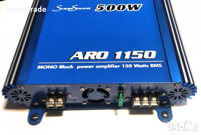 Усилвател за кола SuperSound ARO1150, 1x150W, 4ohm, снимка 4 - Аксесоари и консумативи - 34382617