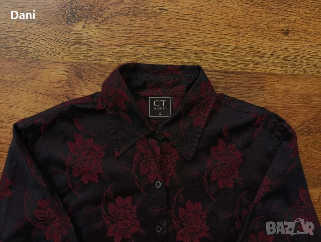 Дамска риза с бродерия рози, снимка 2 - Ризи - 52134945