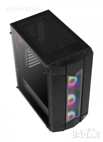 Кутия за компютър AeroCool Sentinel PB16043.11 Черна ATX Middle Tower, снимка 4 - Захранвания и кутии - 34004893