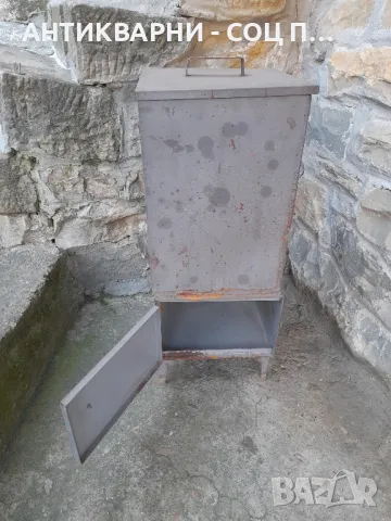 Стара Метална Ръчно Изработена Пушилня За Месо., снимка 3 - Антикварни и старинни предмети - 48722262