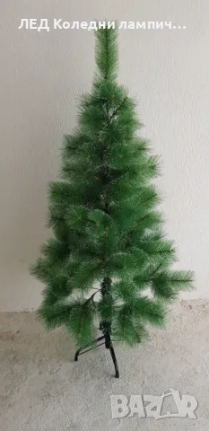 Заснежена Коледнa Елхa 120 см, Изкуственa с бели връхчета, 110 клонки