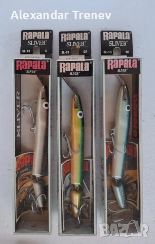 Воблери Rapala Sliver 13 и 20, снимка 3 - Такъми - 52574106