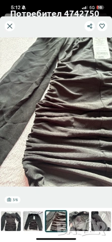 Елегантна черна рокля, снимка 3 - Рокли - 53538443