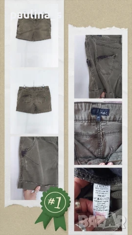 Пет различни броя / Винтидж дамски маркови дънкови бермуди , снимка 9 - Къси панталони и бермуди - 51093351
