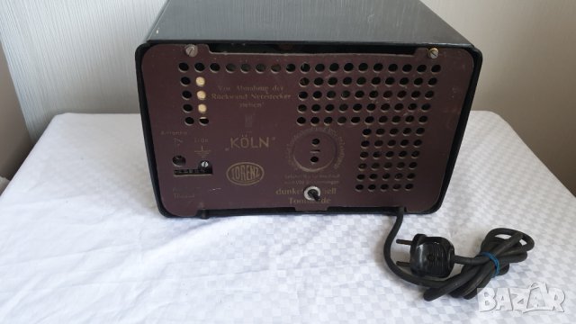 Старо бакелитово колекционерско радио Köln - Lorenz; Berlin, снимка 3 - Антикварни и старинни предмети - 44159015